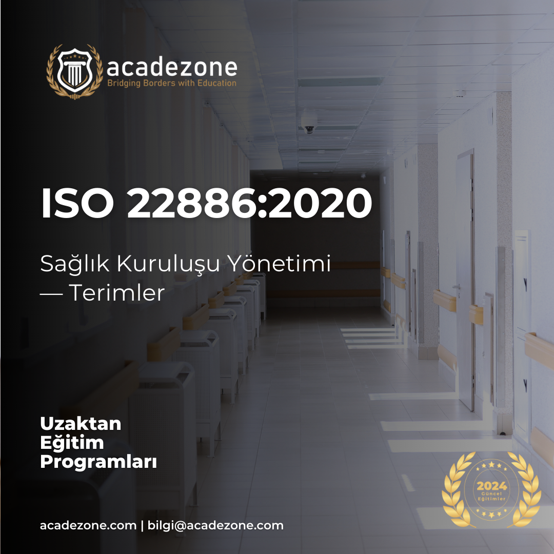 ISO 22886:2020 Sağlık Kuruluşu Yönetimi - Terimler